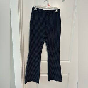 Banana Republic Dark Blue Striped Pants